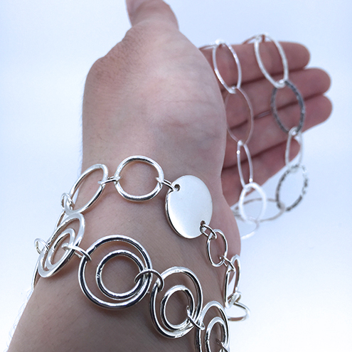 Handmade sterling silver bracelets and bangles